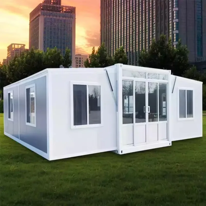 Living Foldable Prefabricated Folding Container House Expandable Prefab House with Bathroom Kitchen Bedroom Puerto Rico