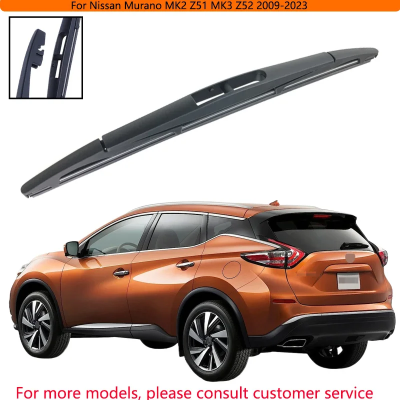 

For Nissan Murano MK2 Z51 MK3 Z52 2009-2023 Car Accessories 12" Rear Windshield Windscreen Washer Wiper Blade
