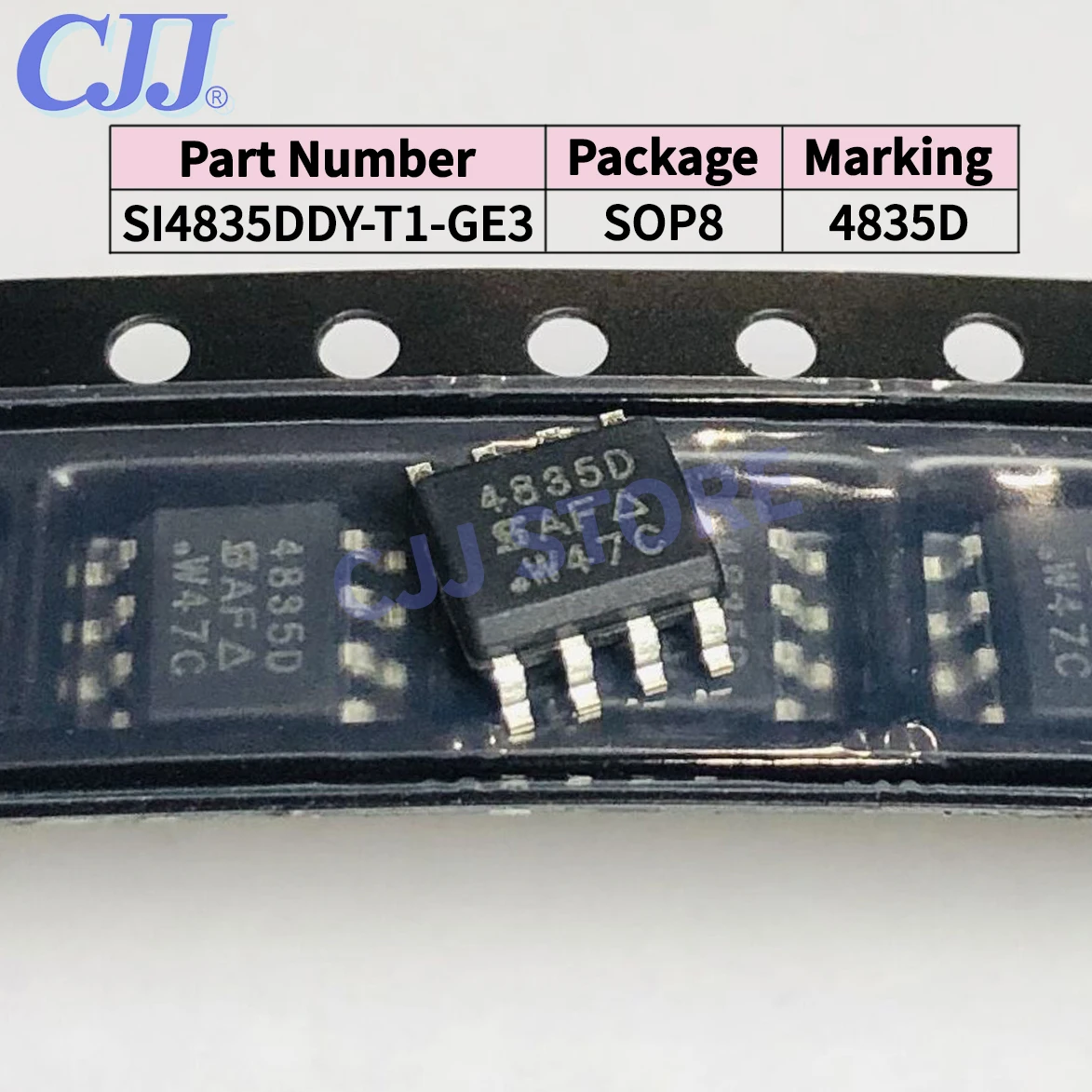 

1~2500PCS/Lot 4835D Marking SI4835DDY-T1-GE3 SI4835 SMD IC SOP8 P-CHANNEL MOSFET new and original