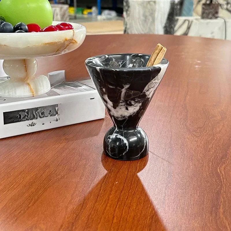 

Light Luxury Natural Marble Cave Stone Aromatherapy Stove Diffuser Design Sample Room Home Living Room Tabletop Decoration