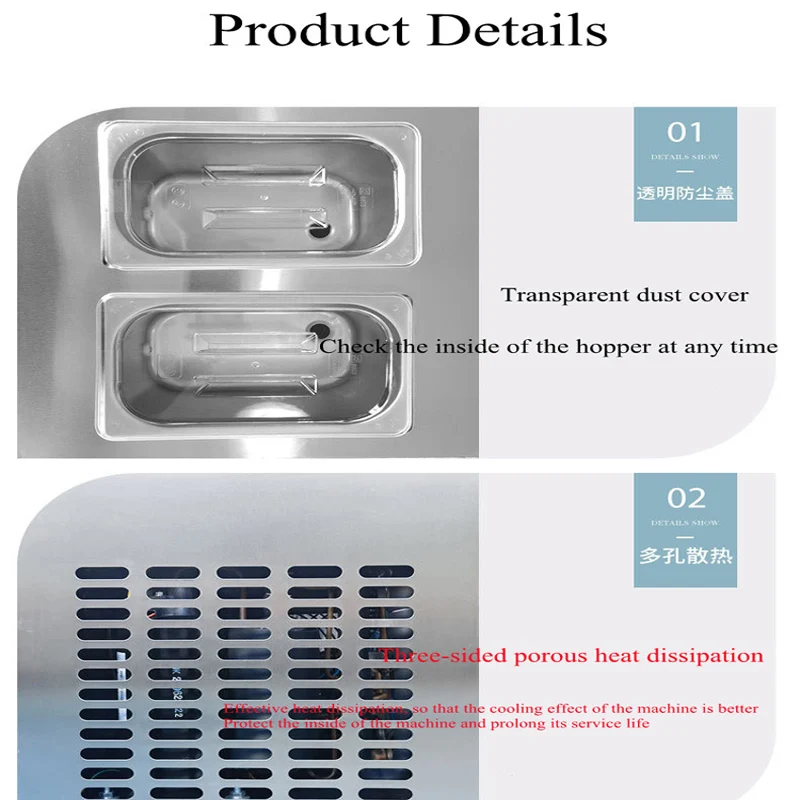 Машина для мягкого мороженого Настольные машины для мороженого Торговый автомат для десертного мороженого из нержавеющей стали Коммерческий