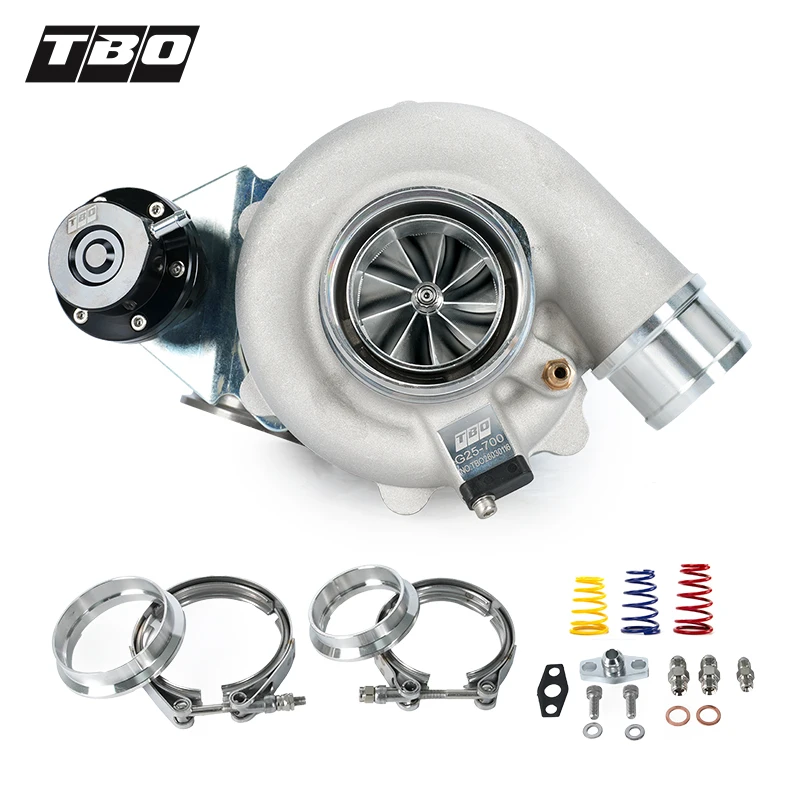 G Series GEN2 G25-700 Ball Bearing Turbocharger With Actuator AR 0.72 Dual V-Band Standard Rotation