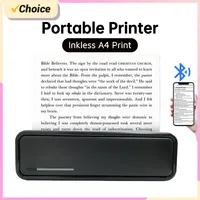 LISM A4 Mini Printer Bluetooth Mobile Wireless 200DPI BT Thermal Paper Printing Document for Home Office X9 Portable Printer