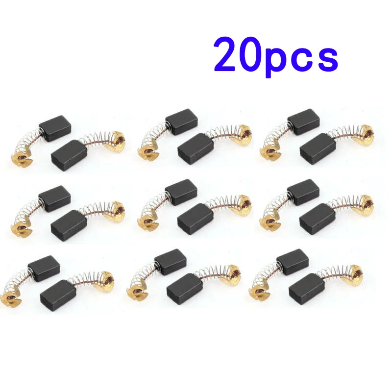 Copper CB103 Cutting Carbon Brushes Replacement Repair Electric Angle Grinder Tools 20 Pcs 15x10x6mm High Quality