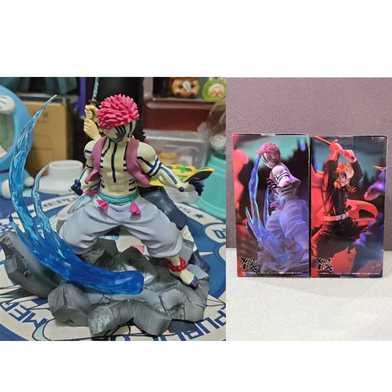 

В наличии оригинальная фигурка Sega Demon Slayer: Kimetsu No Yaiba Xross Link Rengoku Kyoujuro Akaza, коллекционная аниме-фигурка, модель игрушки в подарок