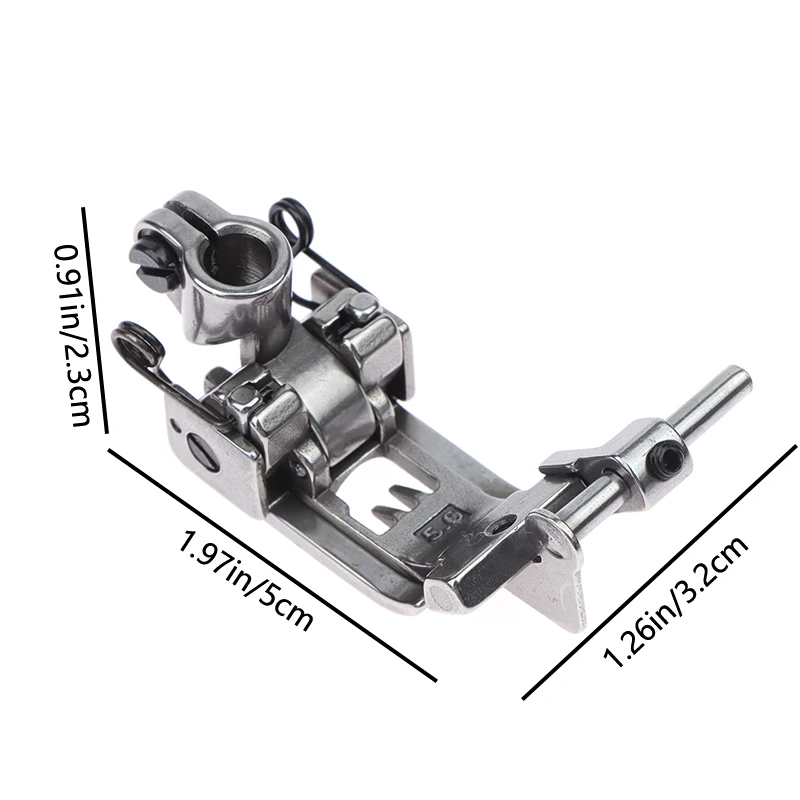 Regulowany stopka dociskowa prowadnicy materiału do 5.6MM 3 igły 5-nitkowe ściegi okrywowe akcesoria do maszyn do szycia