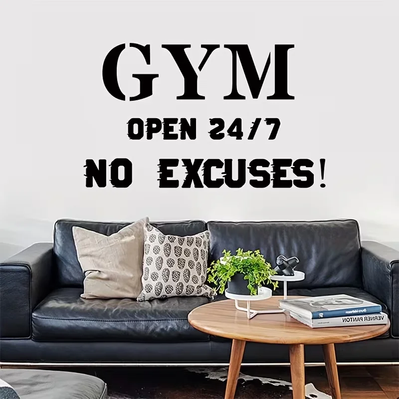 Cross-Border Carved Popular Gym Motivational Slogan Sticker 