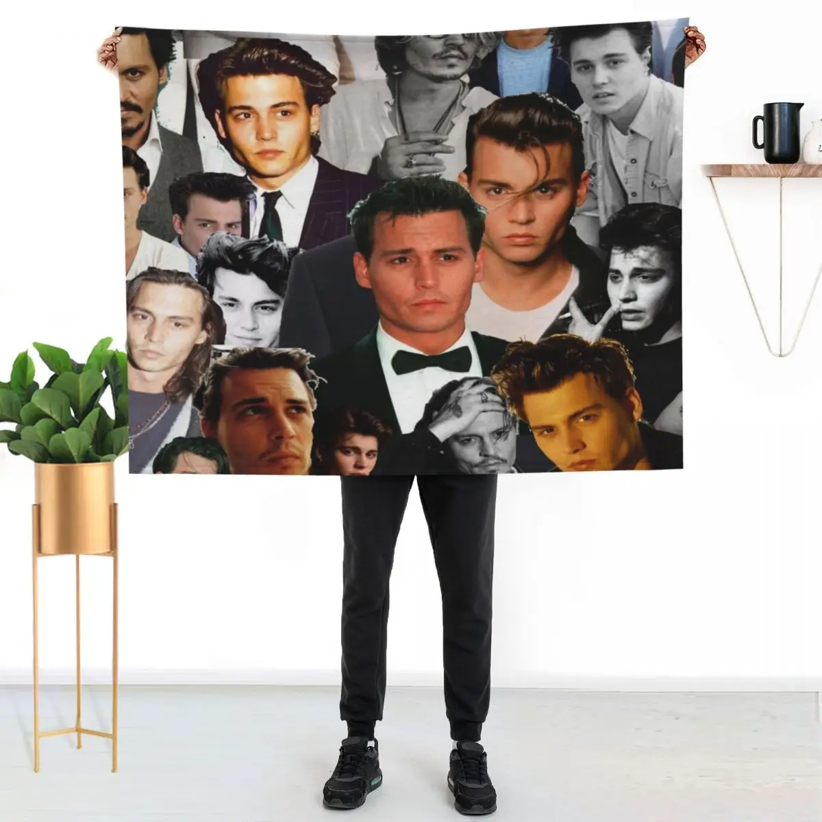 Johnny Depp Collage Throw Blanket Decorative Beds Softest anime Blankets Sofas Of Decoration Kid'S christmas decoration Blankets