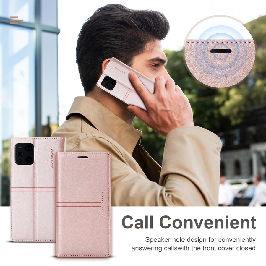 Skórzane etui z portfelem dla OPPO Find X3 Pro X2 Lite Reno 8 Lite 7Z 5 Pro A97 A96 A95 A94 A77 A74 A57 A55 Realme C25 7i Q5i Narzo 50 — zdjęcie produktu 2
