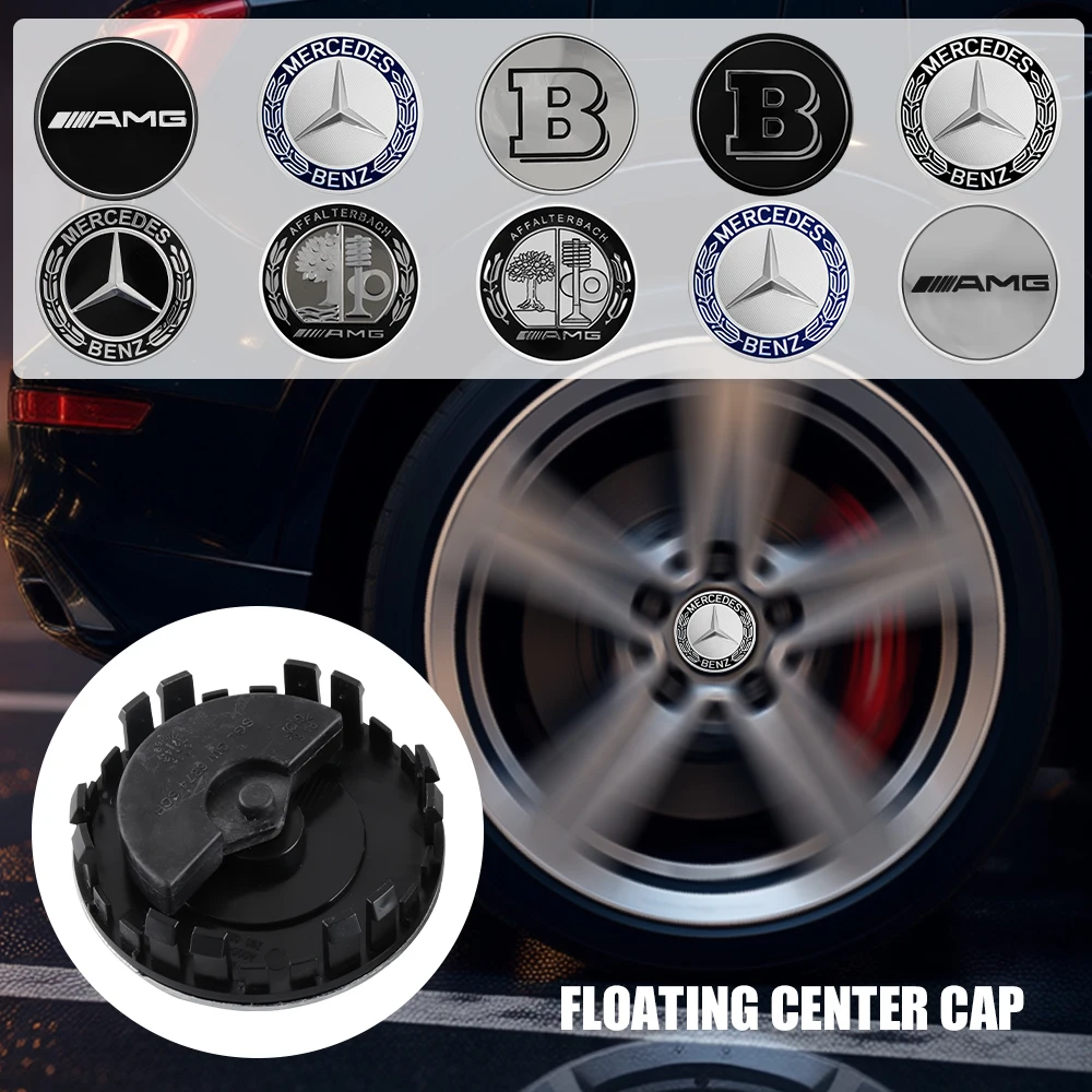 

75mm Wheel Center Cover Stickers Hub Cap Accessories For Mercedes Benz W212 W213 W214 W210 GLK GLS W203 W204 W211 AMG CLS ML C36