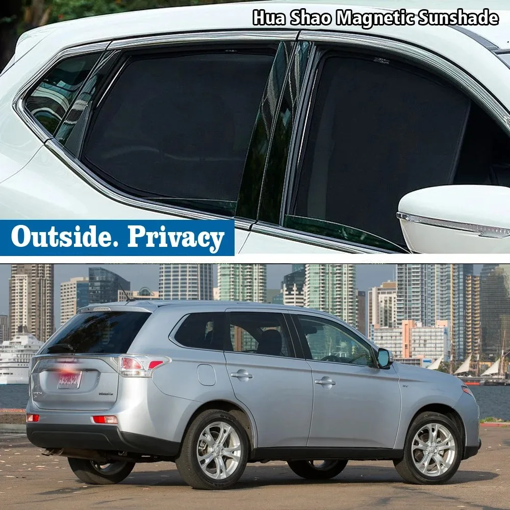 

For Mitsubishi Outlander 3 ES PHEV 2013- 2021 Magnetic Car Sunshade Shield Front Windshield Frame Curtain Sun Shades Accessories