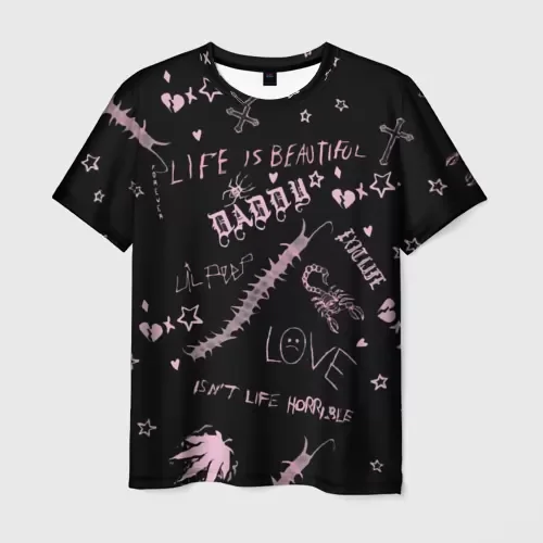 2025 تي شيرت رجالي ليل اللمحة الكتابة على الجدران الفن ثلاثية الأبعاد مطبوعة تي شيرت الرجال النساء الهيب هوب الاتجاه كول تي شيرت الشارع قصيرة الأكمام س الرقبة Y2k #3