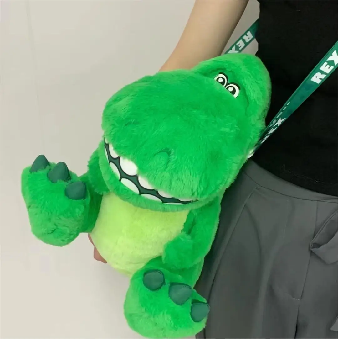 

Disney Pixar Hug Dragon Plush Toy Ham Pig Doll Bag Pendant Dinosaur Messenger Bag