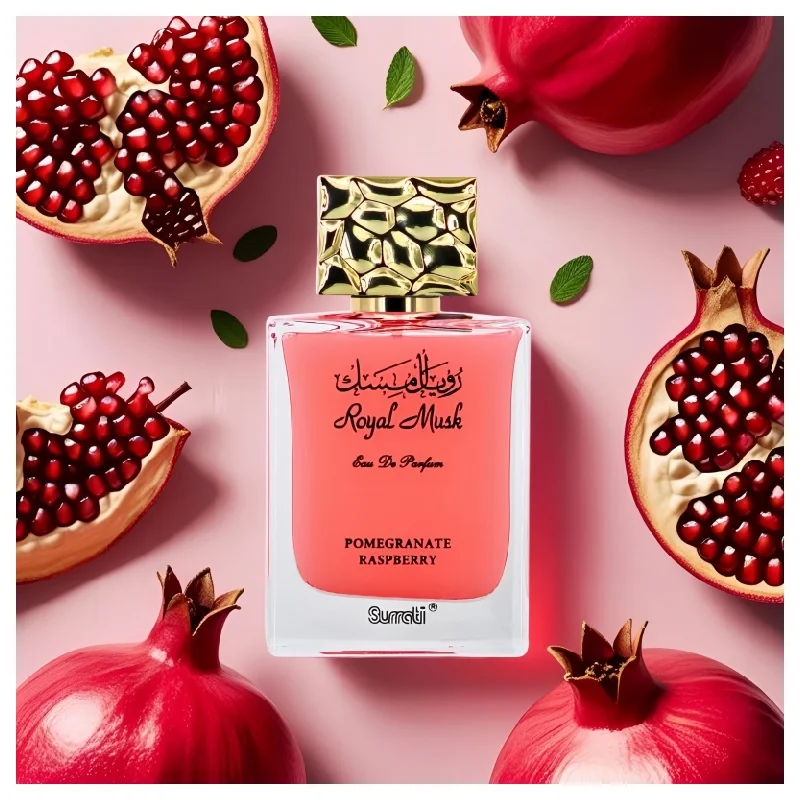 Royal Musk Pomegranate Raspberry EDP 100ML (3.4 OZ) by SURRATI, Exotic Fragrance The Good Scent