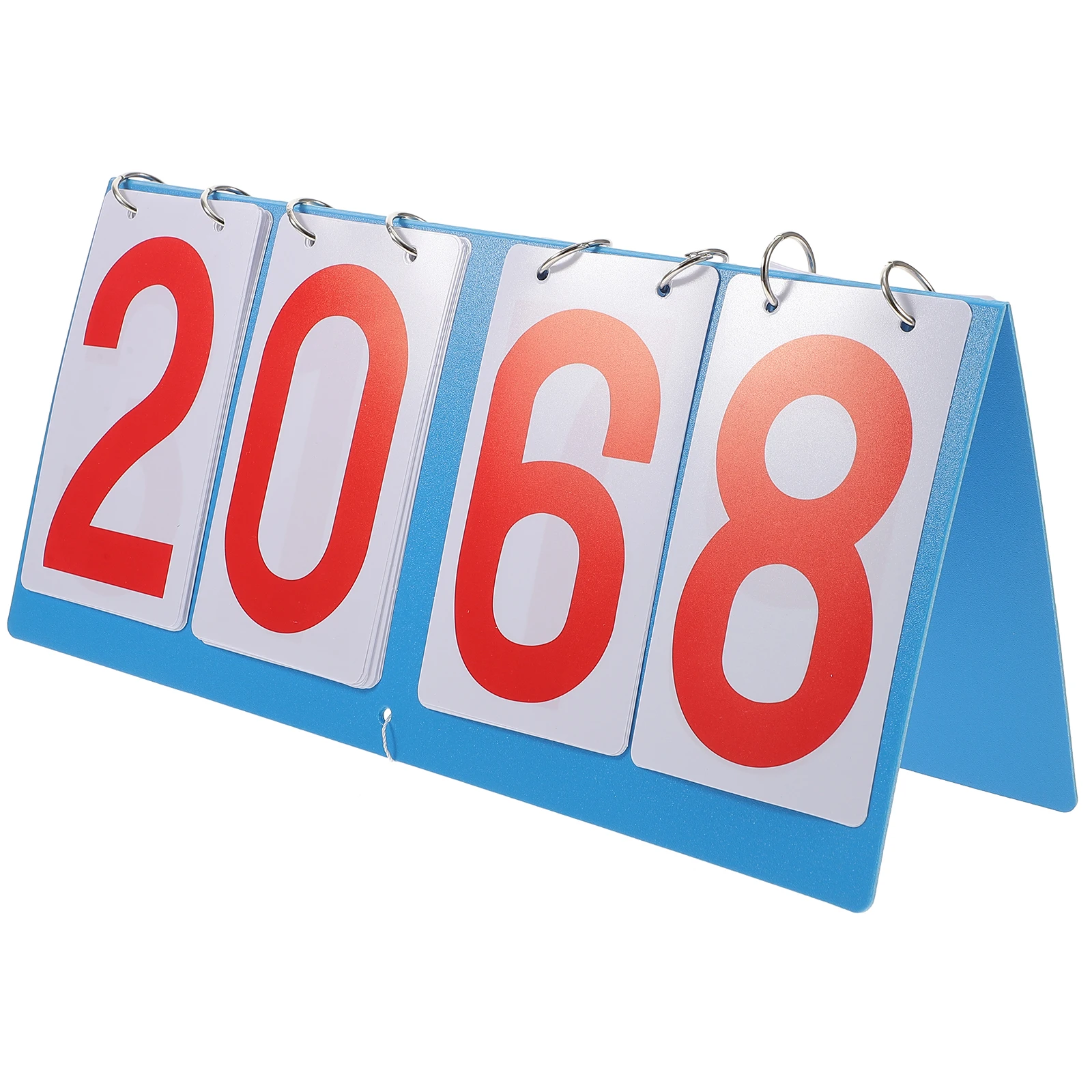 

Four- Scoreboard Portable Tabletop Reusable Keeper Accessories Game Flipper for Sports Events Ball Competitions