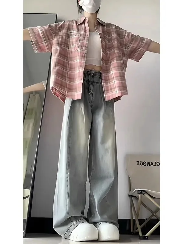 Celana Jeans Cargo Wanita Pakaian Denim Wanita Bahan Berkualitas Tekstur Nyaman Celana Panjang Wanita Fashion Tahan Lama