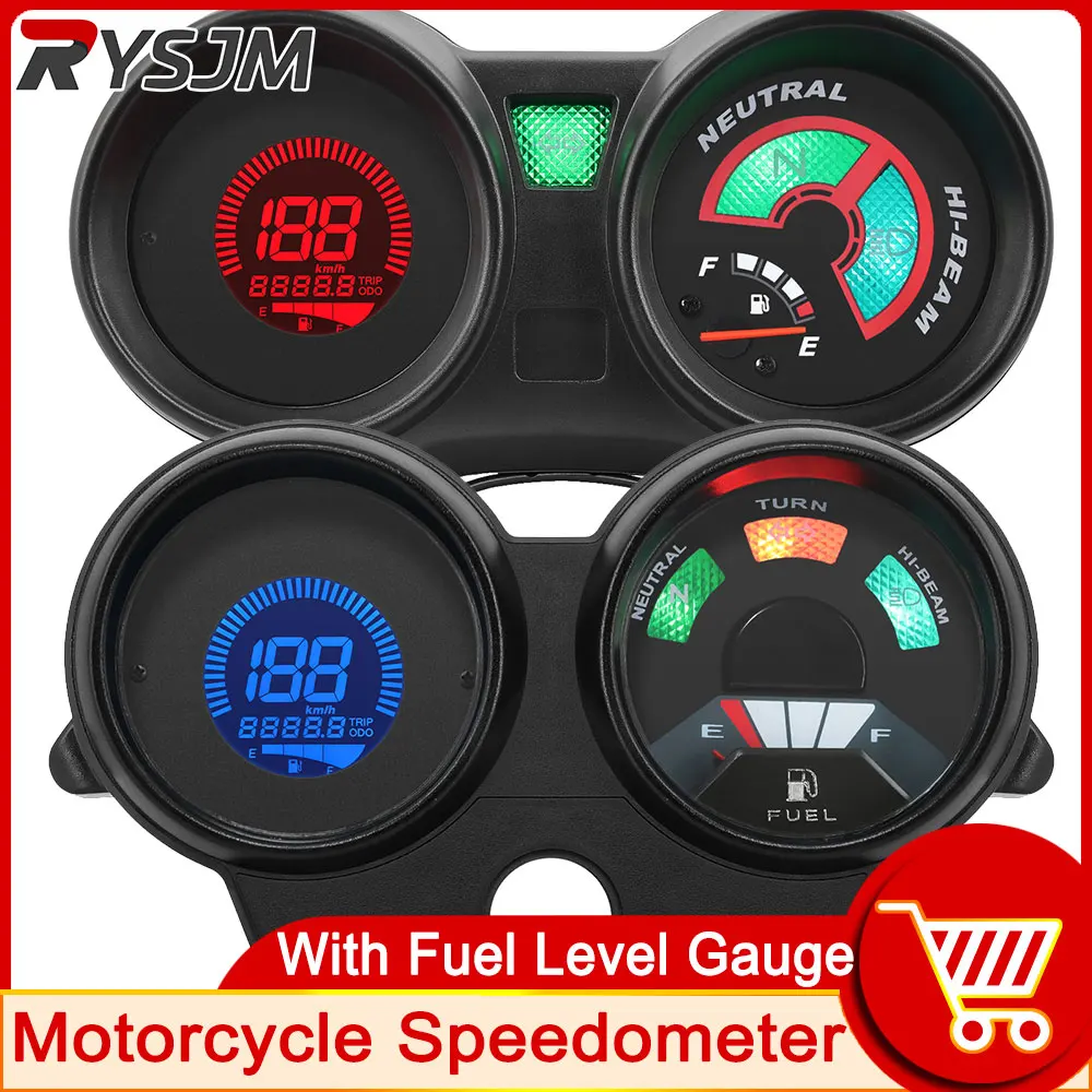 Motorcycle Dashboard Speedometer Km/h Odometer Meter N Gear Fuel Level Gauge Instrument for Honda XR250 XR CRM 250 BAJA250