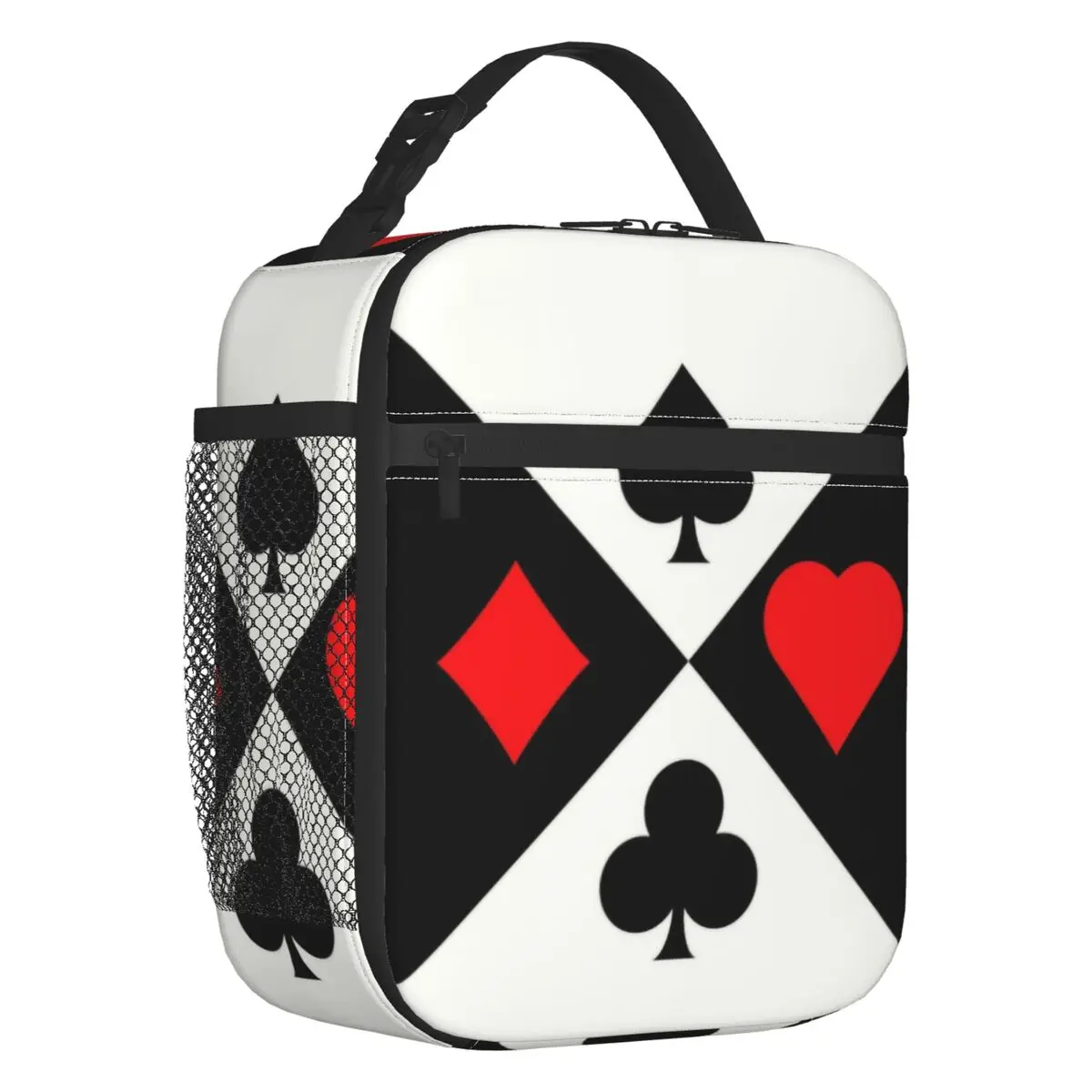 

Poker Four Suits Portable Lunch Boxes Leakproof Card Game Players Thermal Cooler Food Insulated Lunch Bag School Student