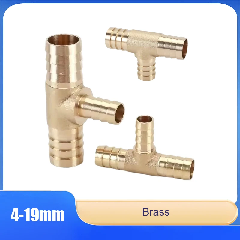 

Hose Barb Y-Shaped Three-Way Variable Diameter Brass Pipe Fitting Water Divider Joint For Home Gardening 4 6 8 10 12 14 16 19 mm