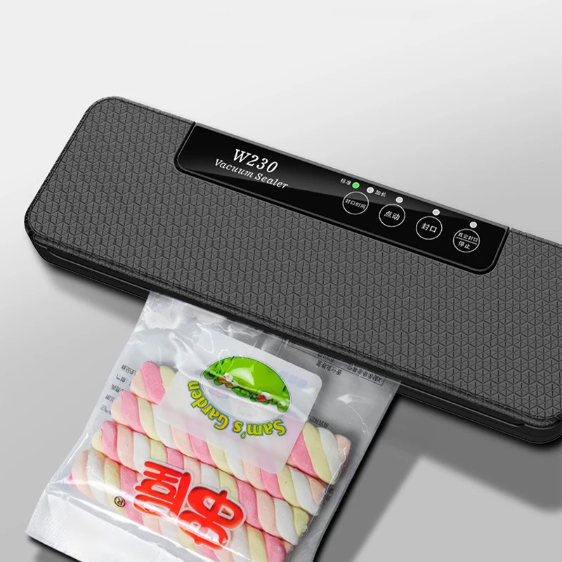Vacuum Sealing Machine Small Household Food Vacuum Packaging Machine Kitchen Fresh-keeping Machine Wet Vacuum Plastic Sealing
