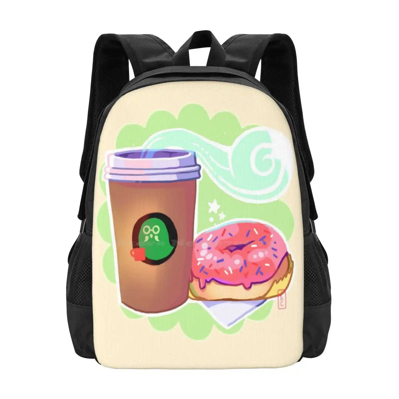 The Roost Hot Sale Schoolbag Backpack Fashion Bags Animal Brewster Coffee Donuts Cute Kawaii Anime Video Games