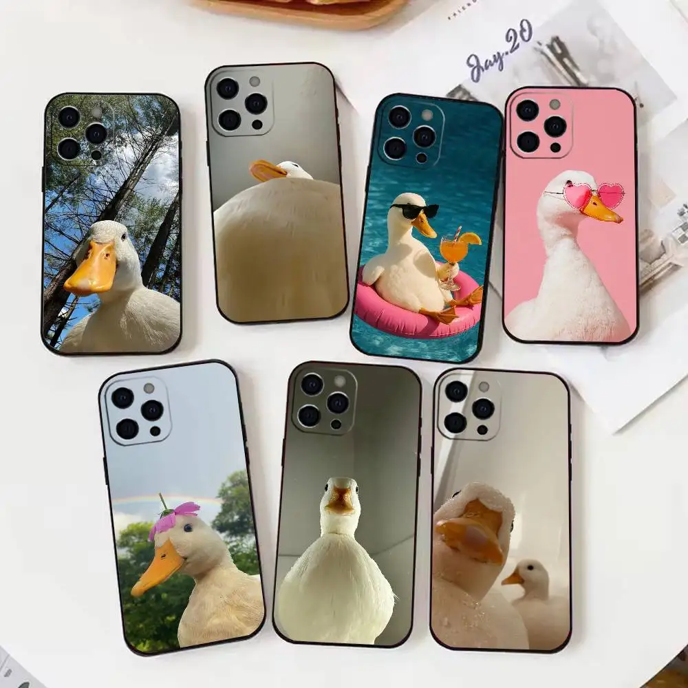 

Cute little duck Phone Case Silicone Soft For IPhone 17 16 15 14 13 12 11 X XR Plus Pro Max Plus