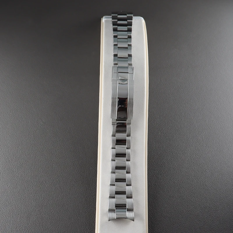 

20mm Watch Strap 316L Stainless Steel Men's Bracelet Watchband Parts For 40mm Dive Watch Case Accessories High Quality Hot Sale