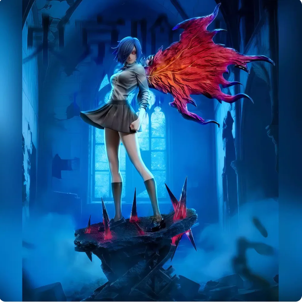 

New Tokyo Ghoul Anime Figure Touka Kirishima Figures 35cm Desk Ornament Toys PVC Room Decoration Kids Collection Birthday Gifts