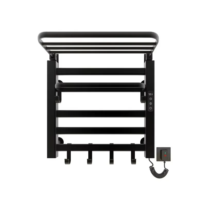 Steel Heated Electric Towel Warmer Rack WIFI Heating Towel Warmer Heater Use Toilet Rotating Heated Towel Rack