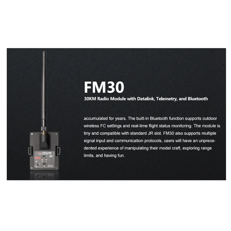 Modulo Radio SIYI FM30 a lungo raggio da 30KM con ricevitore telemetrico Datalink droni da corsa OpenTX 2.4G FM30 (B)