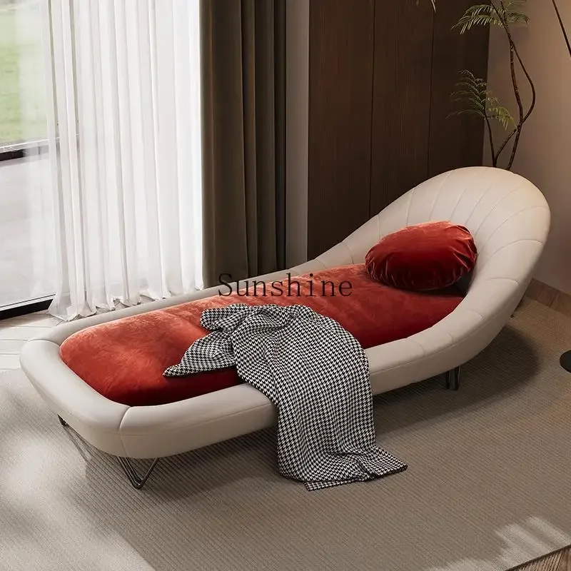 

Modern light luxury bedroom resting chaise longue beauty couch sofa recliner