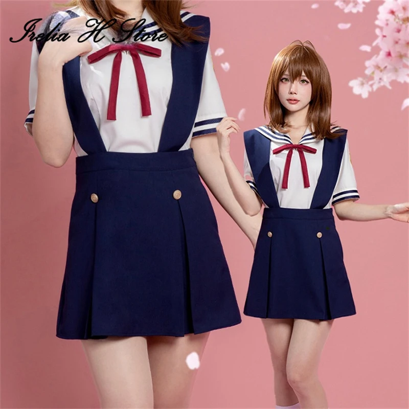 

Irelia H Anime Furukawa Nagisa Ibuki Fūko Fujibayashi Kyou CLANNAD Cosplay Costume Fujibayashi Kyou School Uniform Dress Female