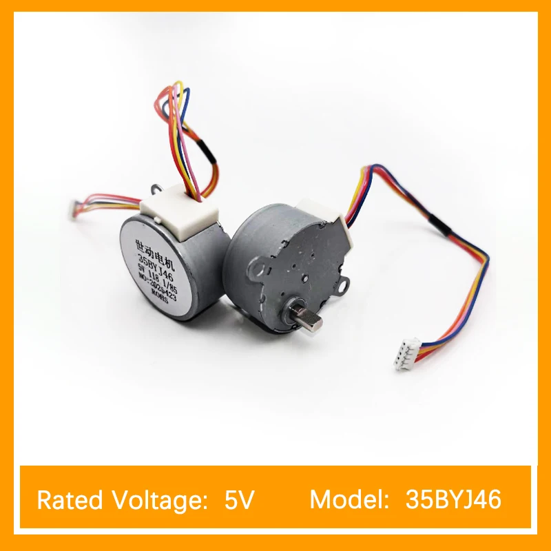 35BYJ46 5V stepper motor is suitable for left and right swing motors of warm air heaters 4-Phase 5-Wire Geared Step Motor
