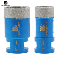 BRSCHNITT Diamond Glass Drill Bit Diameter 25/35mm M 14 Thread For Glass Bottle Tile Marble Ceramic Hole Saw Drill Core Bit