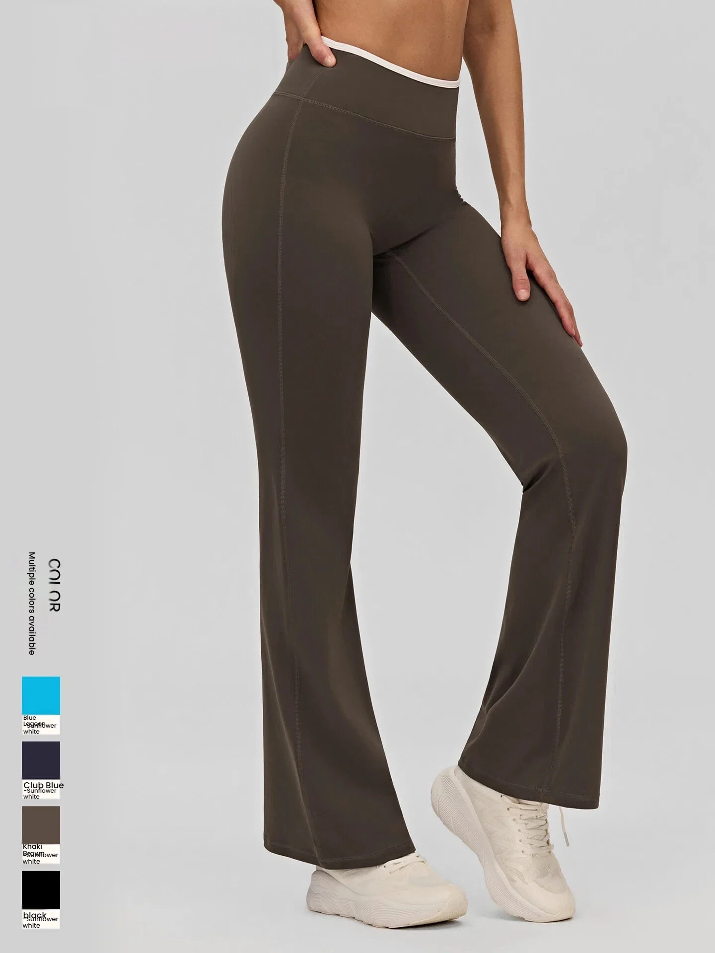

Naked Feel Yoga Bootcut Pants Women's Loose High Waist Flared Leggings Wide Leg Casual Wear Outdoor Sports Fitness Trousers