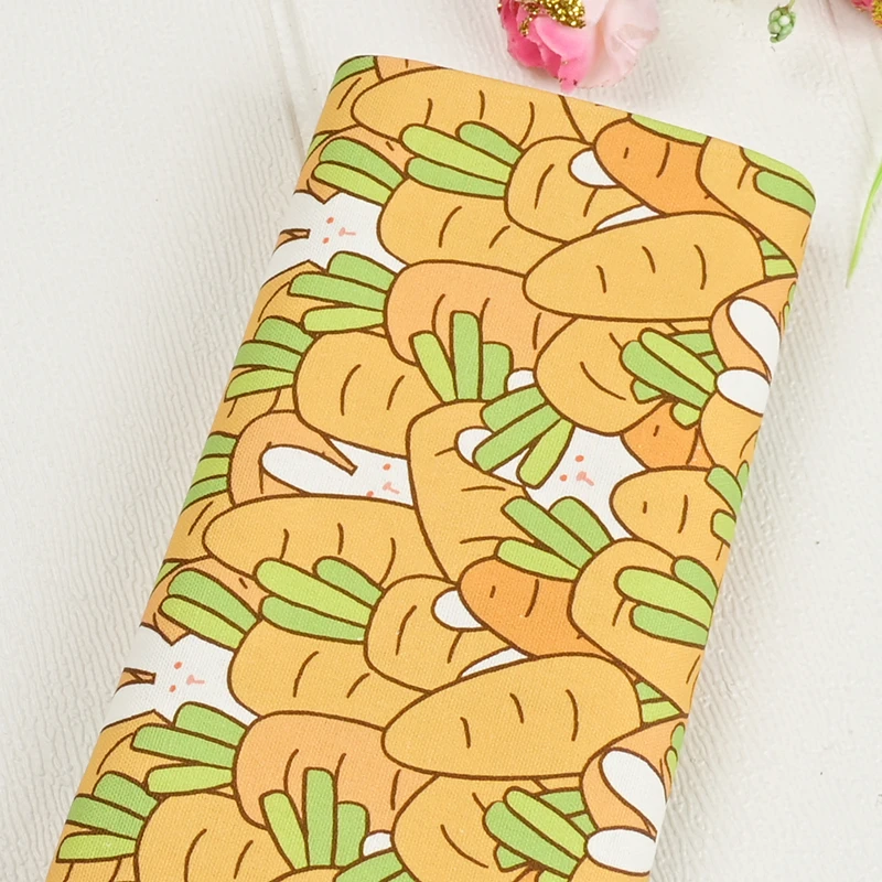Thin Cotton Canvas Fabric By The Yard,Cartoon Animals Printed Canvas For Sewing Patchwork Clothes Dress Bags Quilting Material