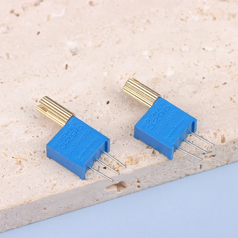 5PCS 3296W Multi-turn Adjustable Potentiometer 1K2K5K10K20K50K100K200K500K1M Metal Shaft Long Handle 썸네일 5