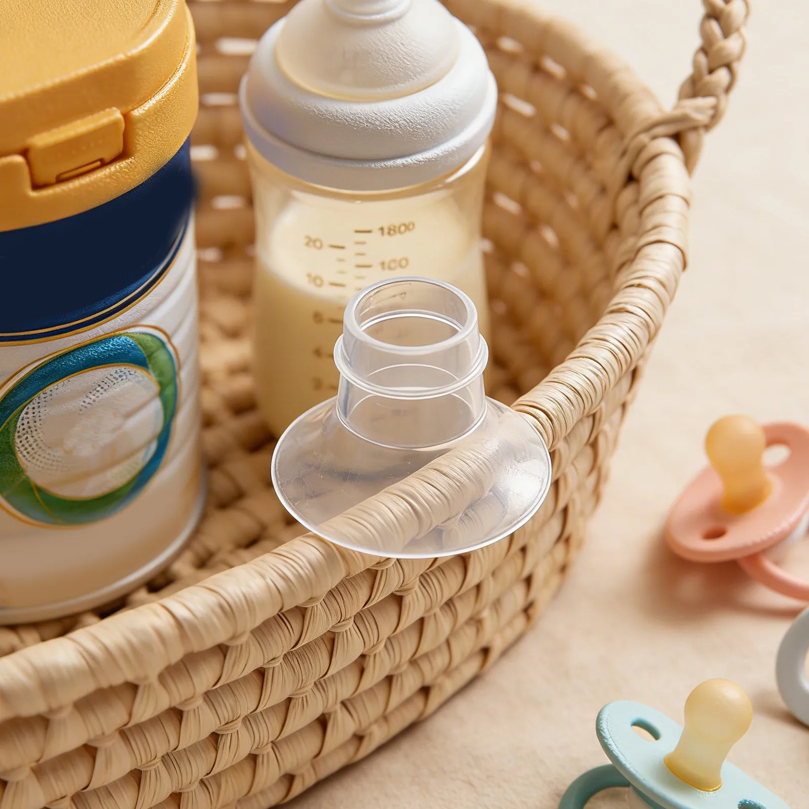 「ワークママ」搾乳器用、再利用可能なシリコン製フランジインサート6個入り。サイズ：20mm、21mm、24mm。透明で柔軟性があり、装着可能なアクセサリー。