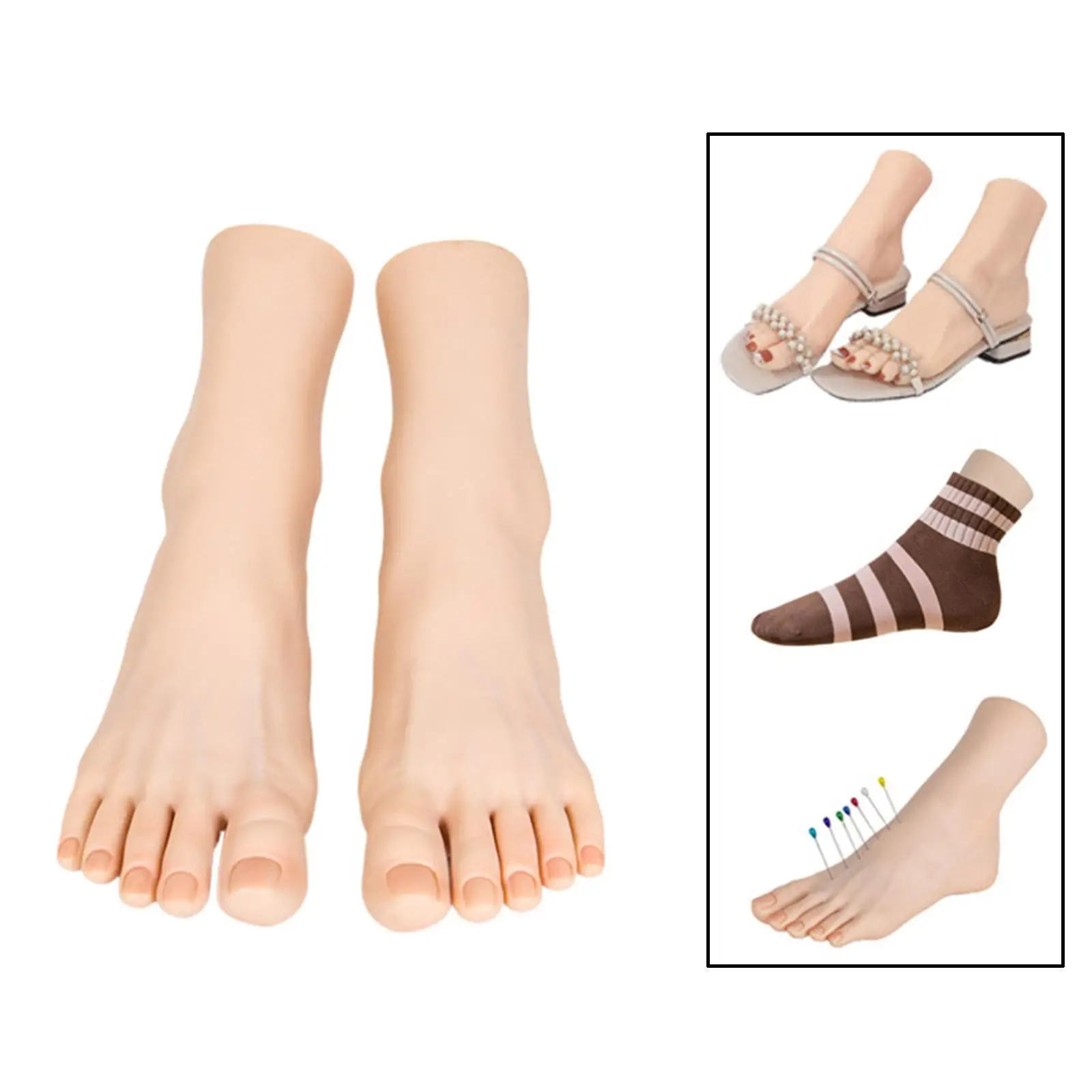 Présentoir de pieds de mannequin pour femme, rinçage, bracelet, chaussures, chaussette, sandales