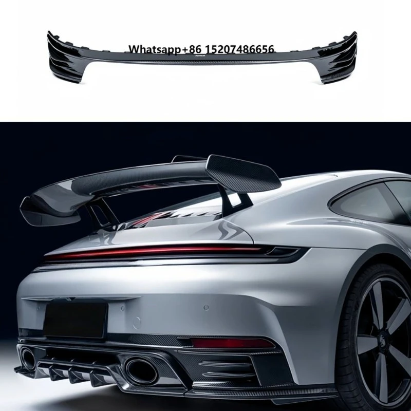 Dry Carbon Fiber Upper Rear Diffuser Bodykit For 911 992.2  S