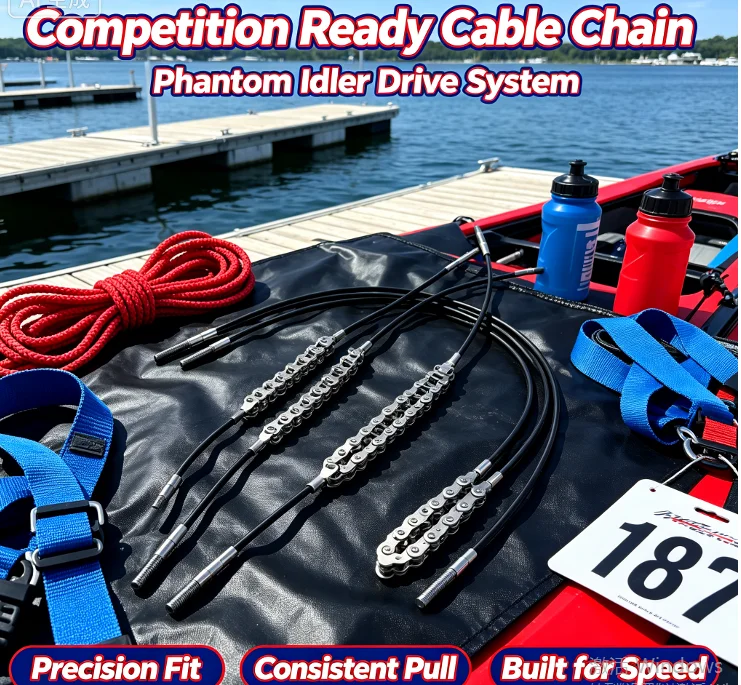Compatible Phantom Drive Idler Cable Chain Replacement Pull‑Cable for Most Pedal‑Drive Fishing Kayak System Hardware