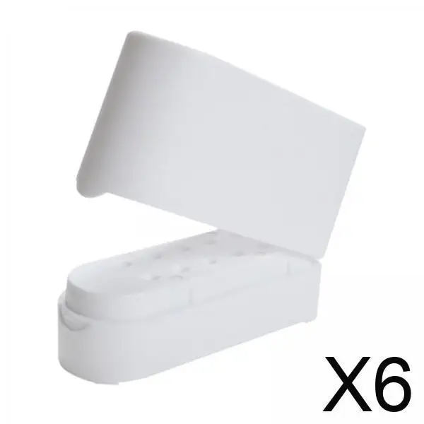 أداة مانيكير حامل لقم الأظافر 12 فتحة صندوق تخزين PP البلاستيك المنظم رف لمعدات الأظافر والمنتجات الفنية #1