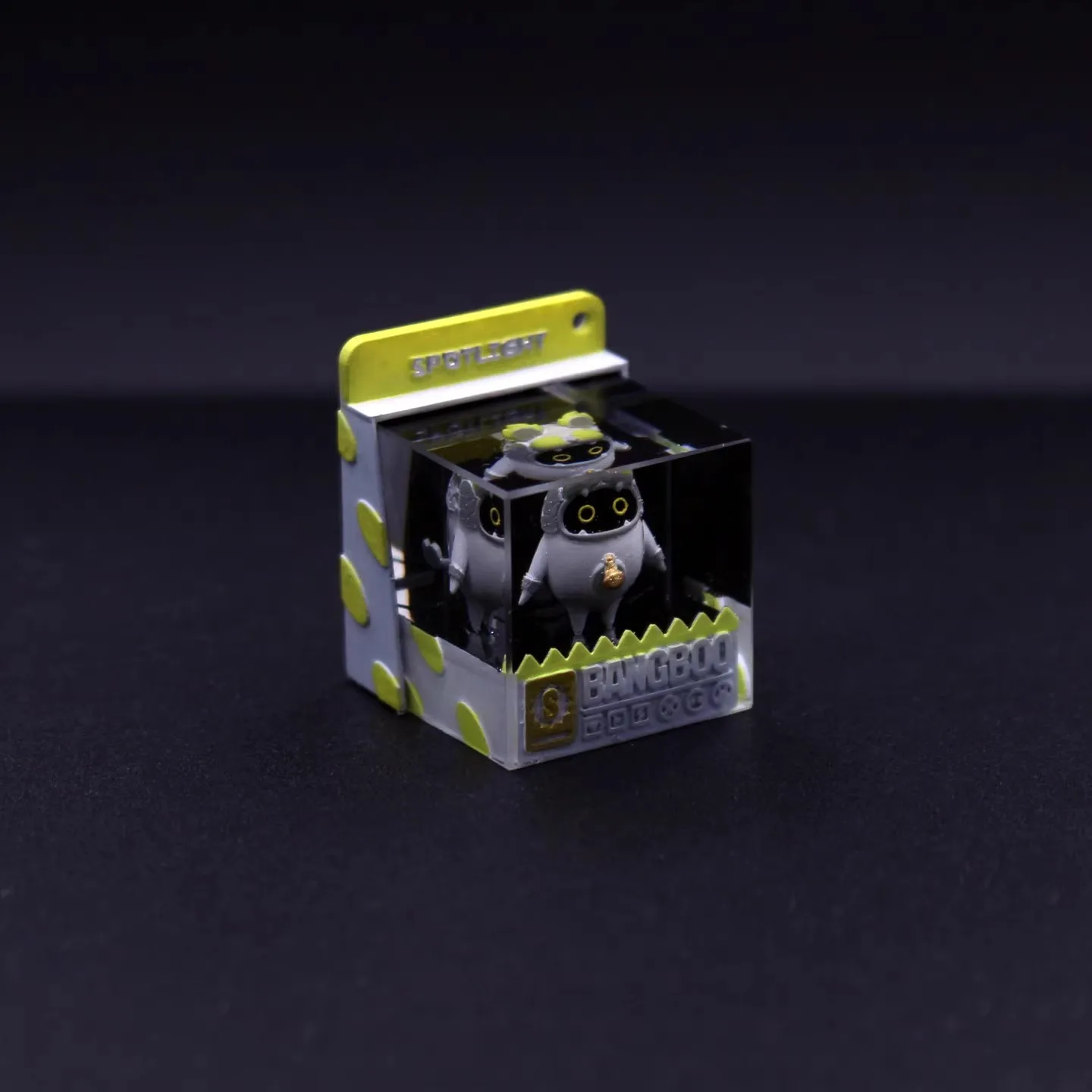 

Колпачки для клавиш Bangboo, кавайные мультяшные полимерные колпачки ручной работы, белые оригинальные колпачки для механической клавиатуры, украшения