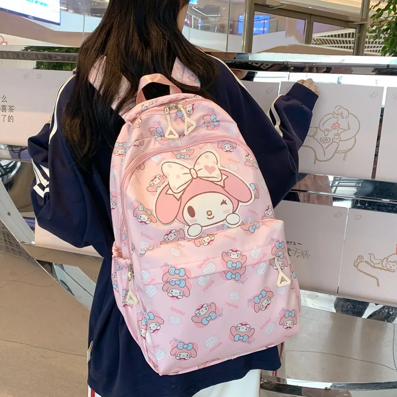 New MINISO Sanrio  backpack, cute dopamine girl, Meredith Kuromi student backpack, Jade Gui Dog backpack, student opening gift