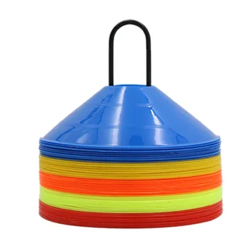 20 teile/los Outdoor Sport Fußball Training Disc Kegel Track Raum Marker Inline Skating Kreuz Geschwindigkeit Agility Sicherheit Signal Fußball
