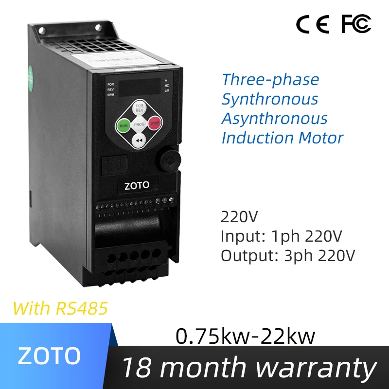 

220 В VFD 0,75–22 кВт Вход 1-фазный выход 220 В 3-фазный 220 В 3-фазный синхронный асинхронный индукционный привод управления скоростью двигателя