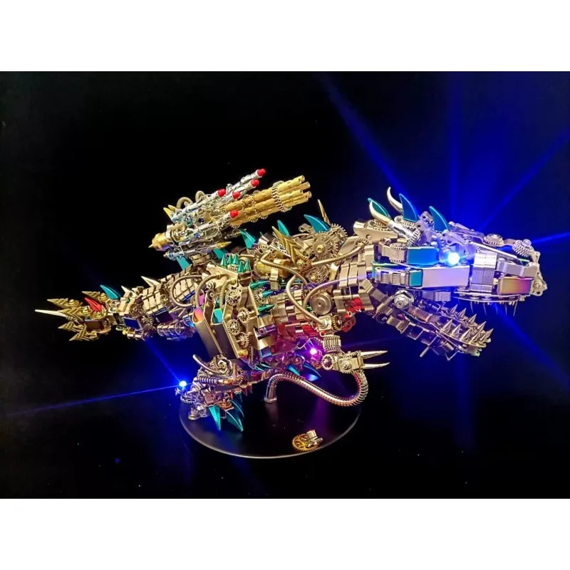 Difficult Metal Mechanical Assembly Model Building Block 3D Huge Ornament