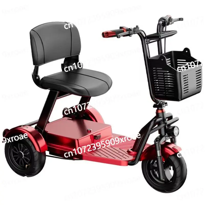 

Powerful Electric Tricycle Adults Family Double Motor Electric Scooter Senior Folding With Removable Battery/Basket 48V 1000W