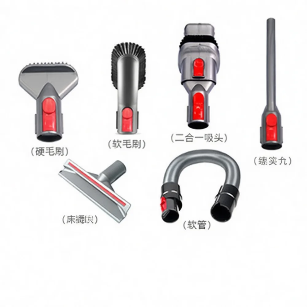 Vacuum Cleaner Narrow Crevice Tool Replacement For Dyson V6 DC45 Accessory 2 In 1 Hard Brush Corner Removal Dust Head Unit