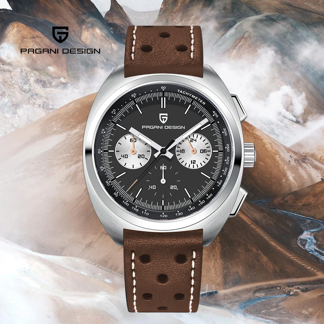 PAGANI DESIGN 2026 New Men's Watches Luxury Quartz Wrist Watch For Men Sapphire Speed Chronograph Retro Dial Clock Reloj Hombre